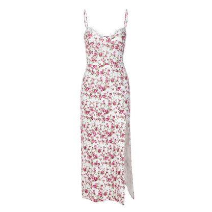 A halter-neck dress