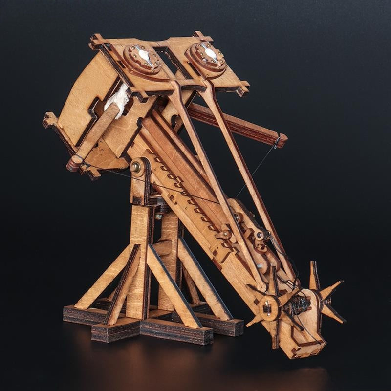 A hand-assembled model of a Roman torque gun
