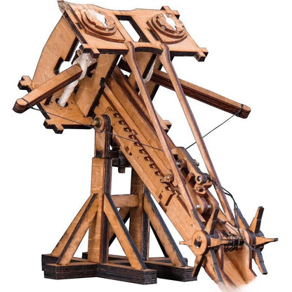 A hand-assembled model of a Roman torque gun