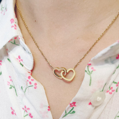 A heart-engraved necklace