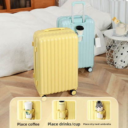 A high-appearance-level travel suitcase with a handle