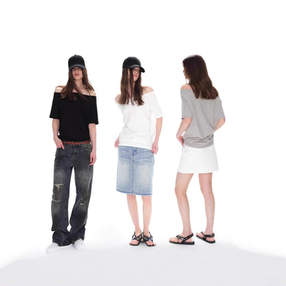 A high-end, loose and slimming T-shirt