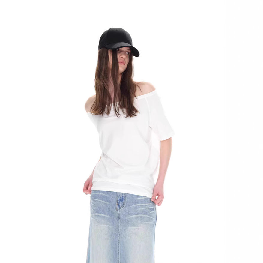 A high-end, loose and slimming T-shirt