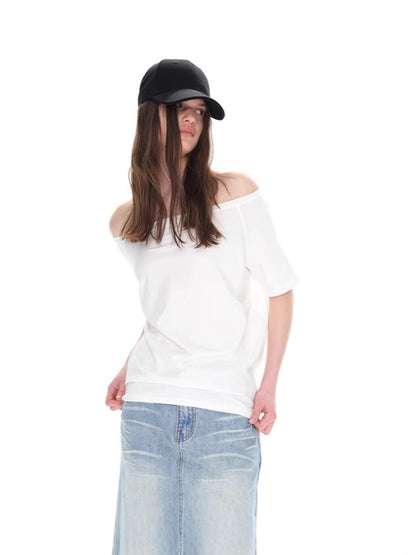 A high-end, loose and slimming T-shirt