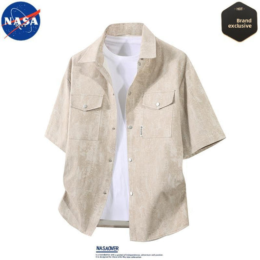 A high-end two-piece shirt set