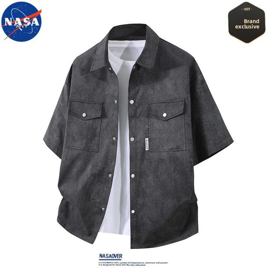 A high-end two-piece shirt set