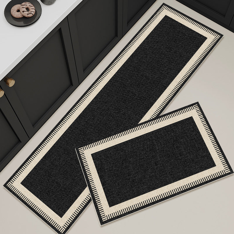 A light luxury and high-end kitchen long diatom mud floor mat