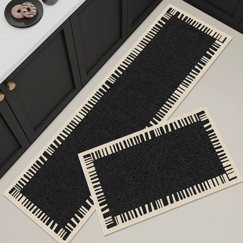 A light luxury and high-end kitchen long diatom mud floor mat