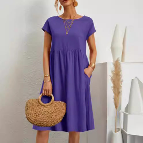 a-line skirt plus size loose dress