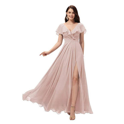A long and slimming evening dress
