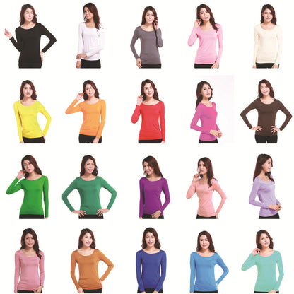 A long-sleeved full-body base layer shirt