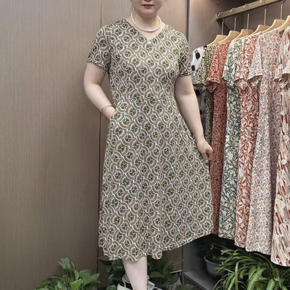 A loose MIDI dress that covers the belly