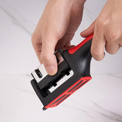 A multi-functional household knife sharpener