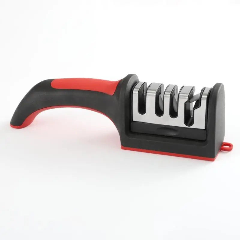 A multi-functional household knife sharpener