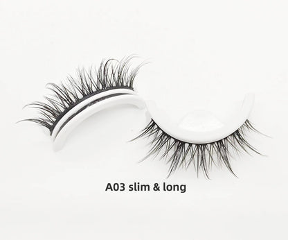 A Natural Self-Adhesive False Eyelashes, Repeatable Glue-Free Pair, Multiple Specifications Eyelash Crystal Box, Fresh and Natural
