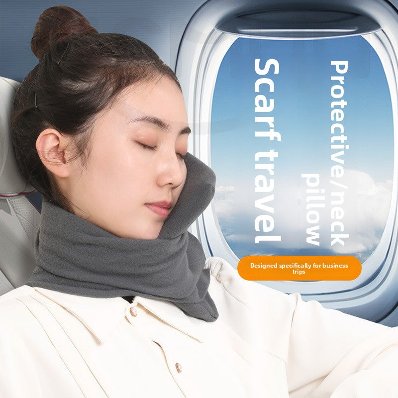 A neck-protecting U-shaped travel pillow
