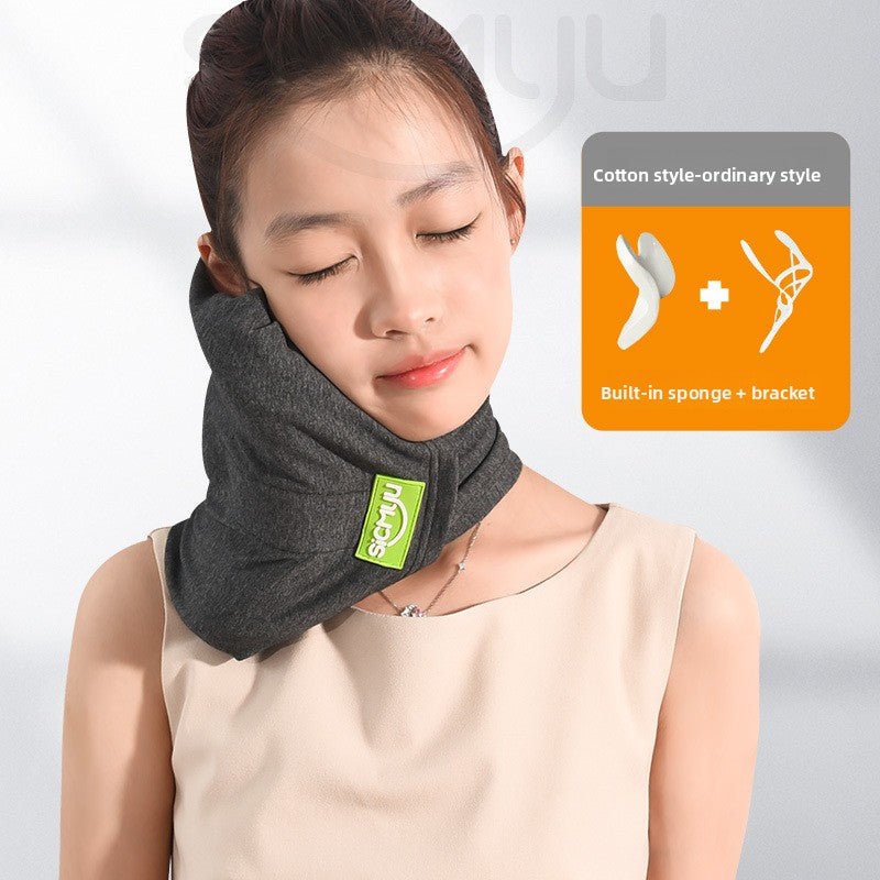 A neck-protecting U-shaped travel pillow