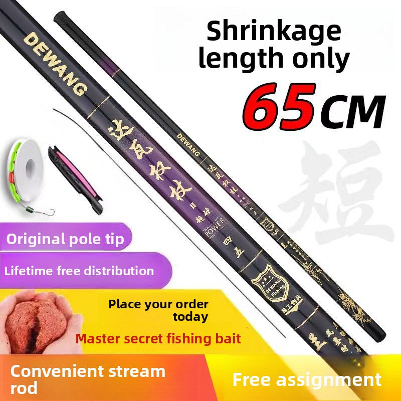 A non-carbon fishing rod