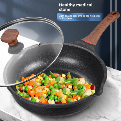 A non-stick pan made of tourmaline
