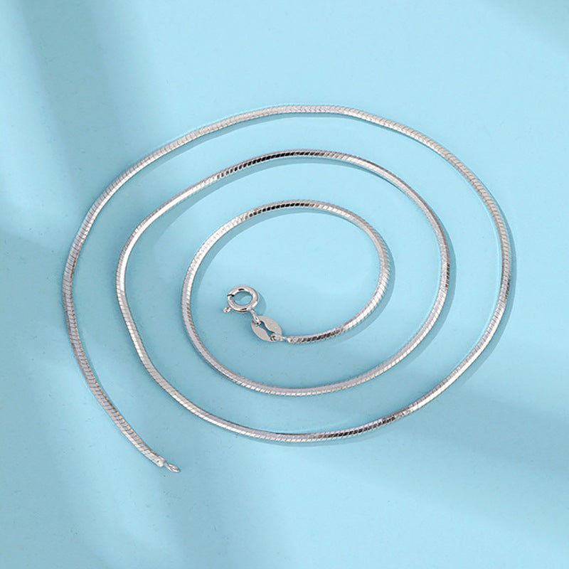 A platinum sweater chain necklace is a perfect accessory for women