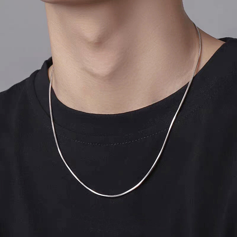 A platinum sweater chain necklace is a perfect accessory for women