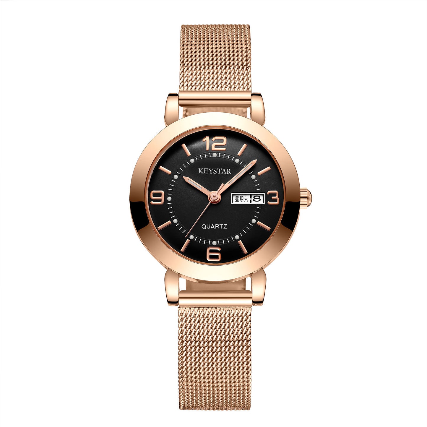 A simple waterproof luminous watch for ladies