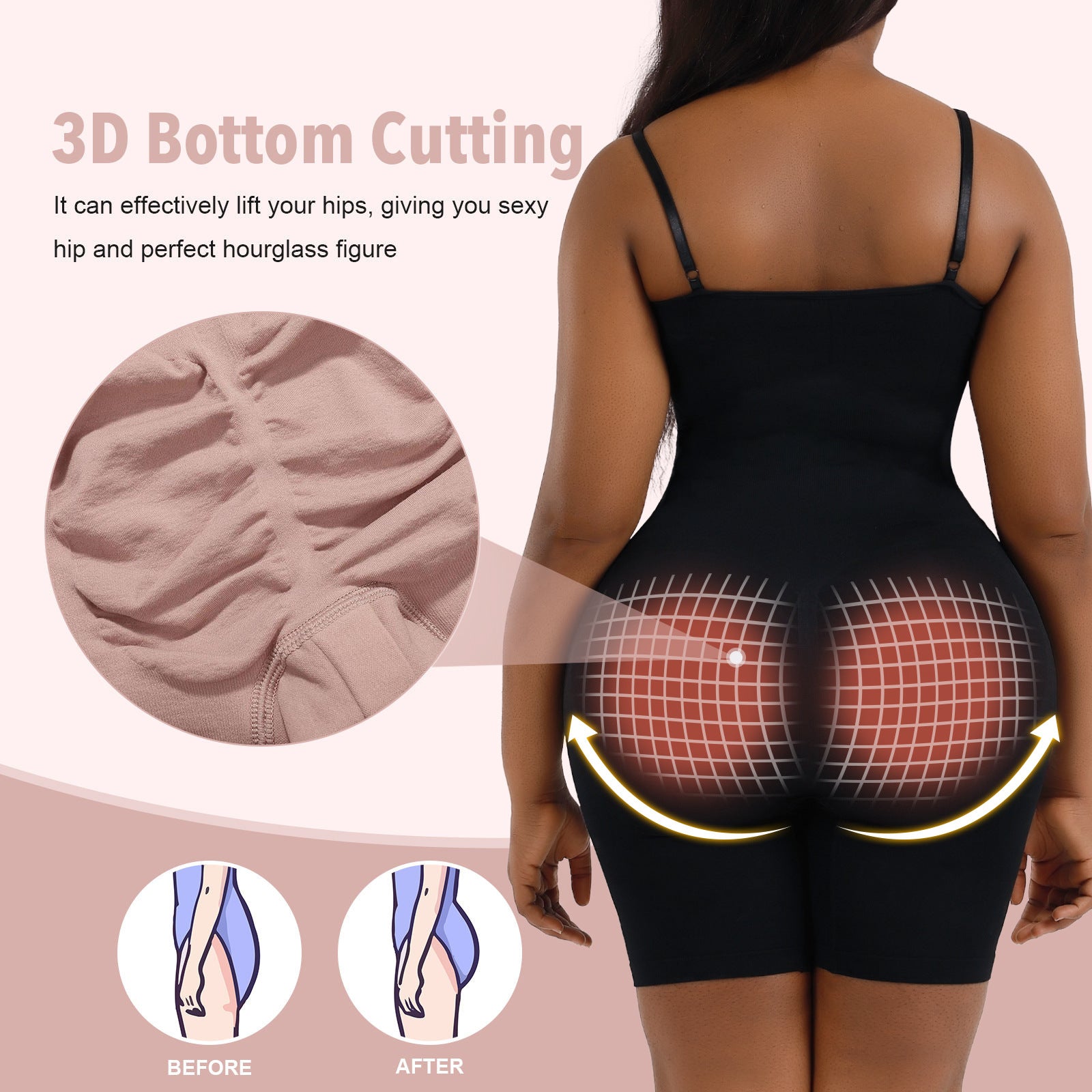 A slimming and body-shaping jumpsuit