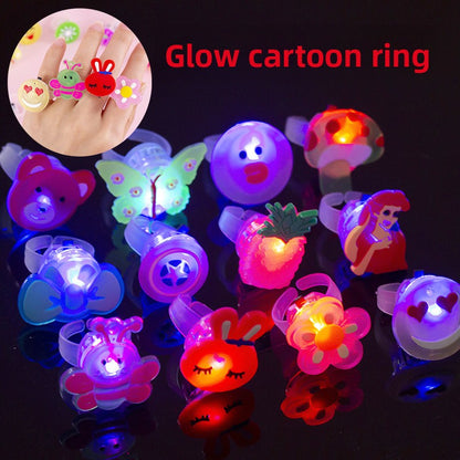 A small toy with a luminous finger light
