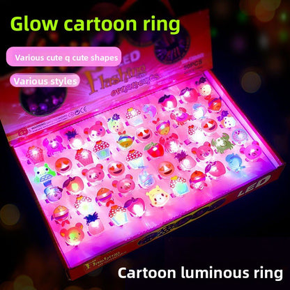 A small toy with a luminous finger light