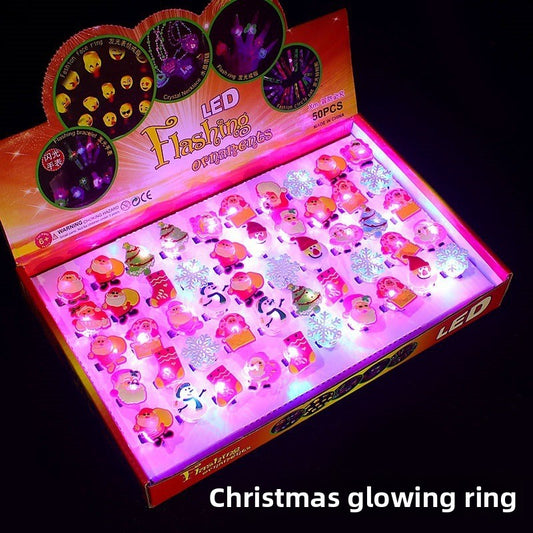 A small toy with a luminous finger light