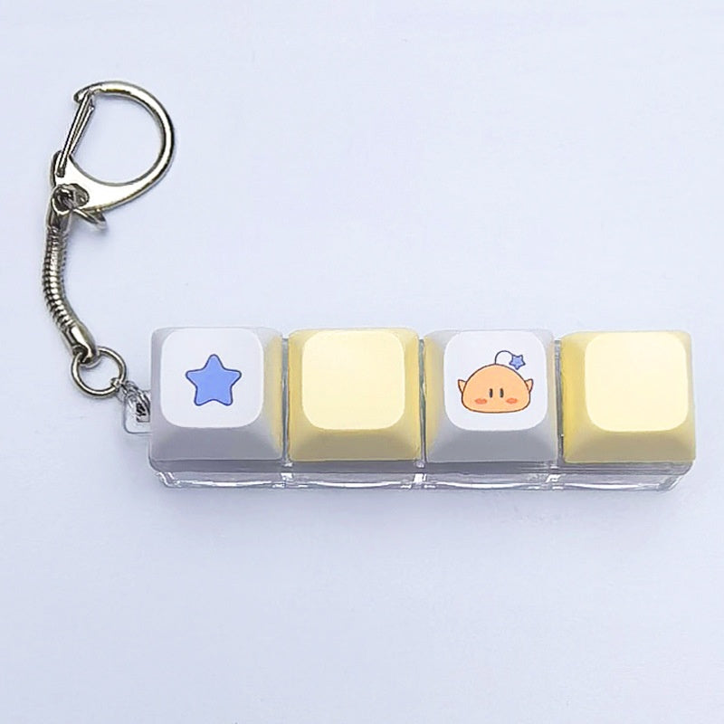 A squeezable charm pendant
