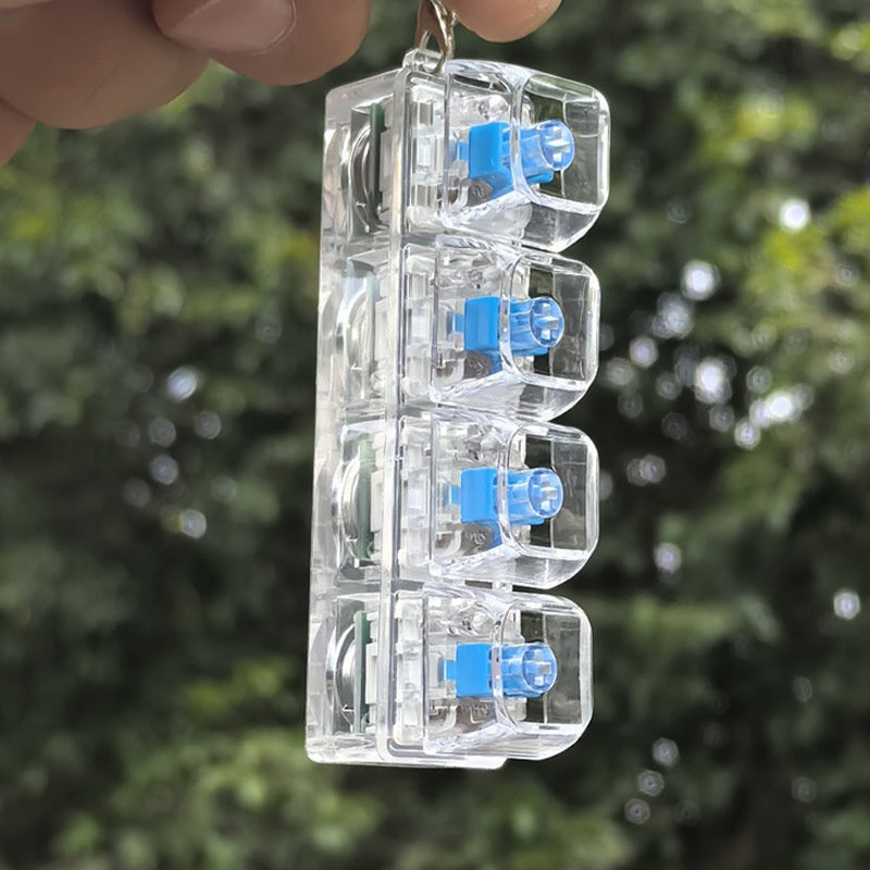 A squeezable charm pendant