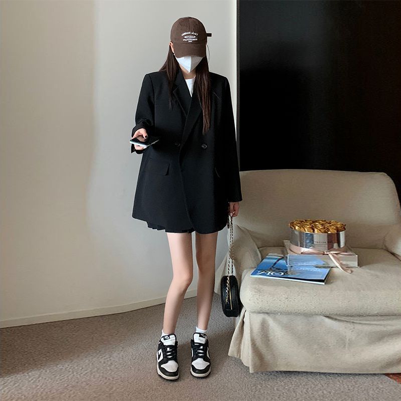 A stylish black small suit jacket