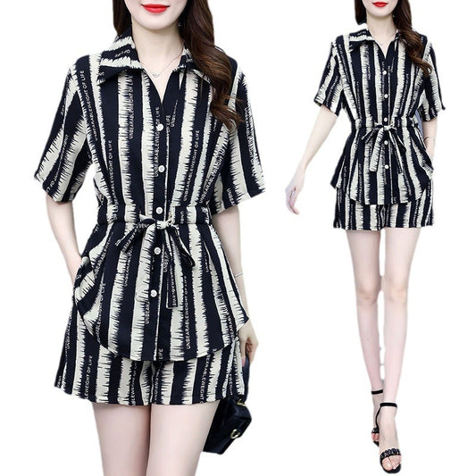 A stylish, youthful and slimming two-piece women's dress