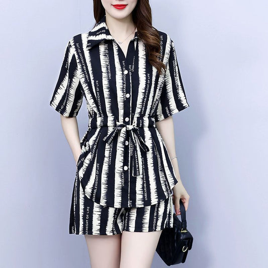 A stylish, youthful and slimming two-piece women's dress