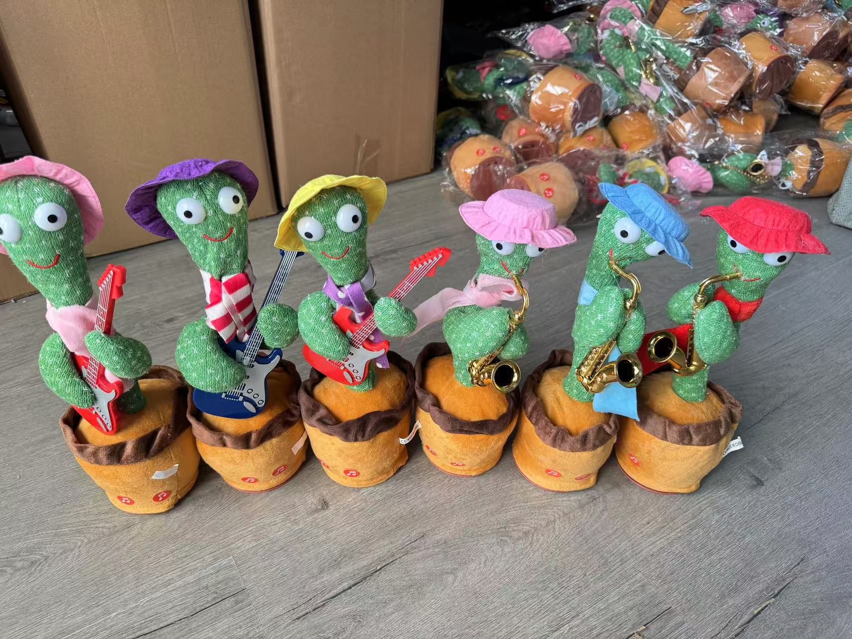 A talking and dancing cactus toy