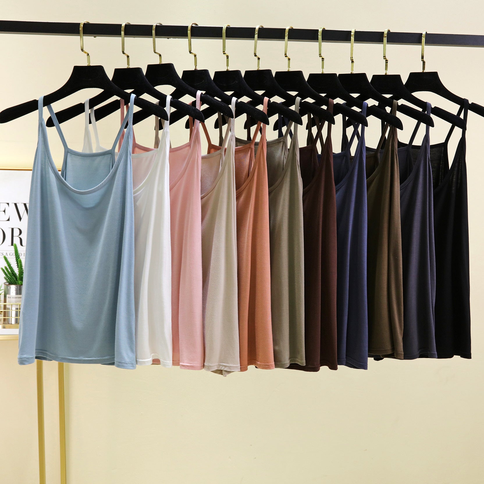 A thin halter top base layer