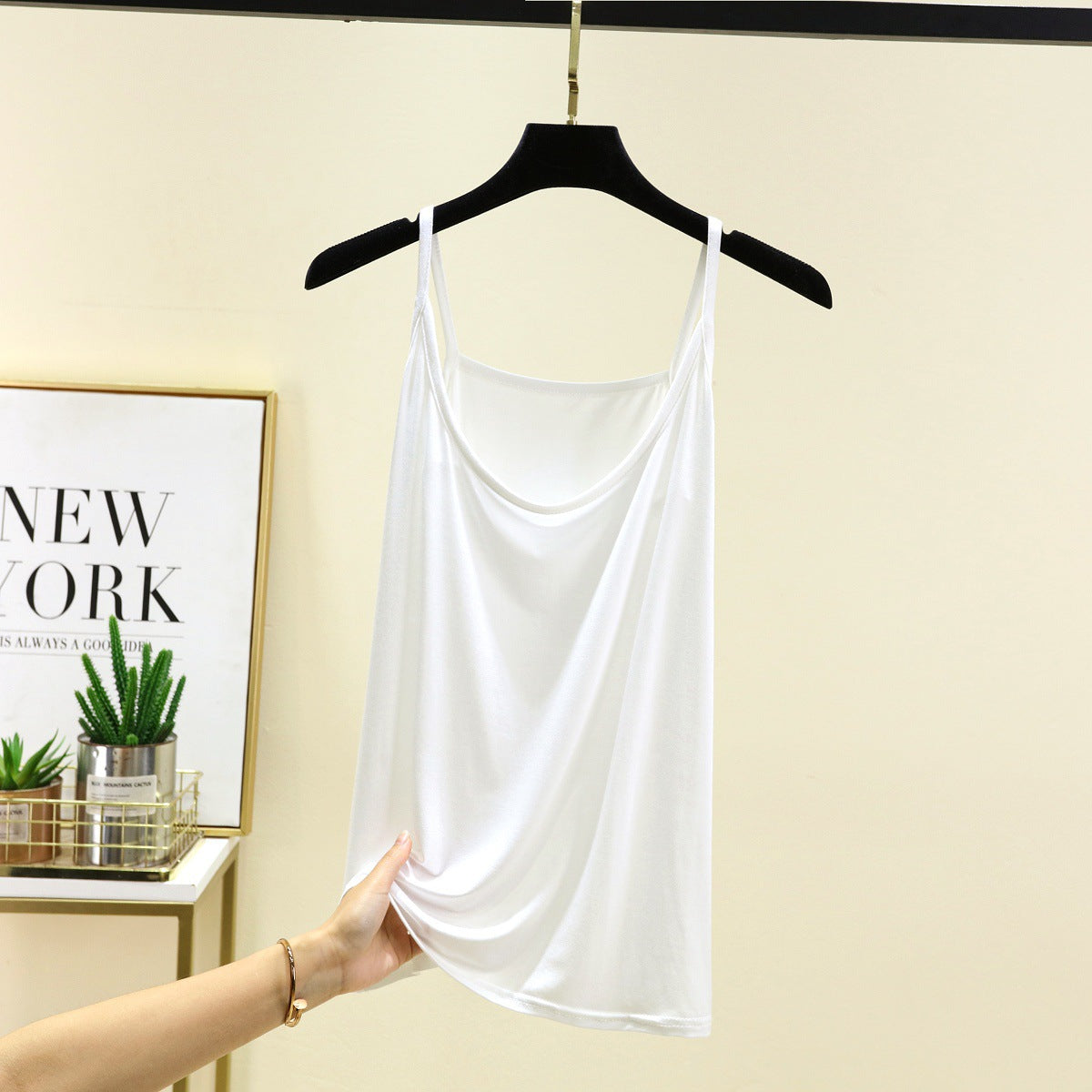 A thin halter top base layer