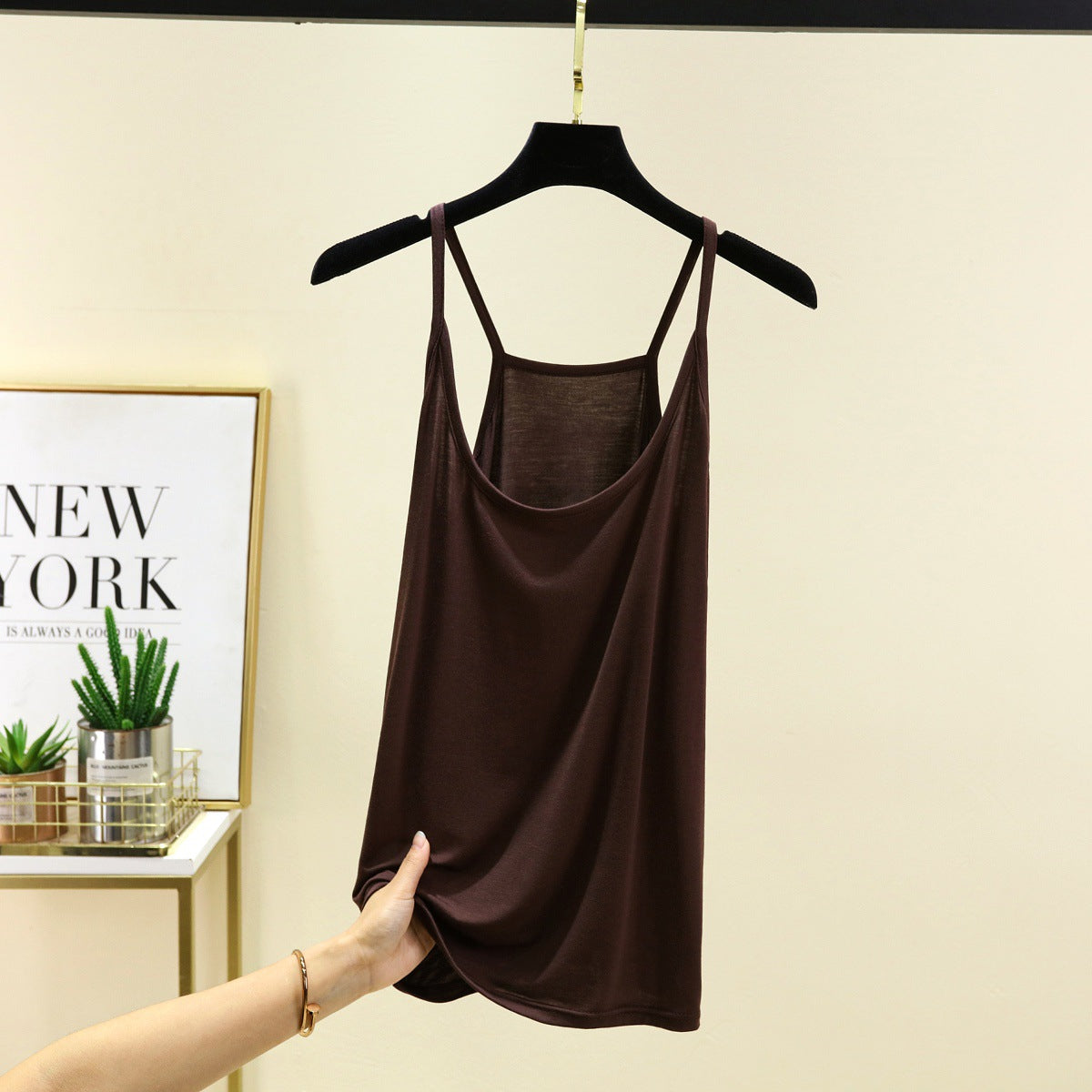 A thin halter top base layer
