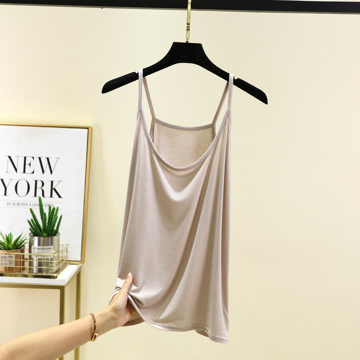 A thin halter top base layer