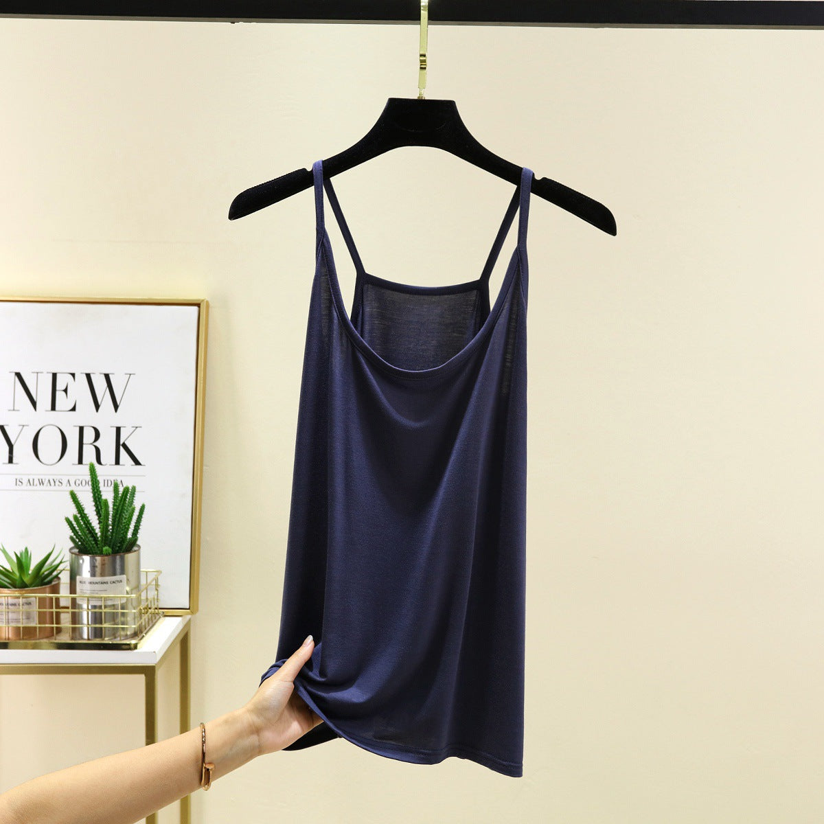 A thin halter top base layer