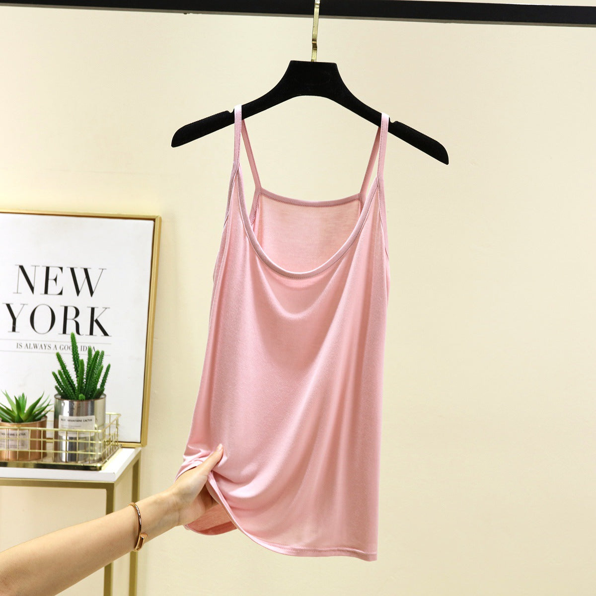A thin halter top base layer