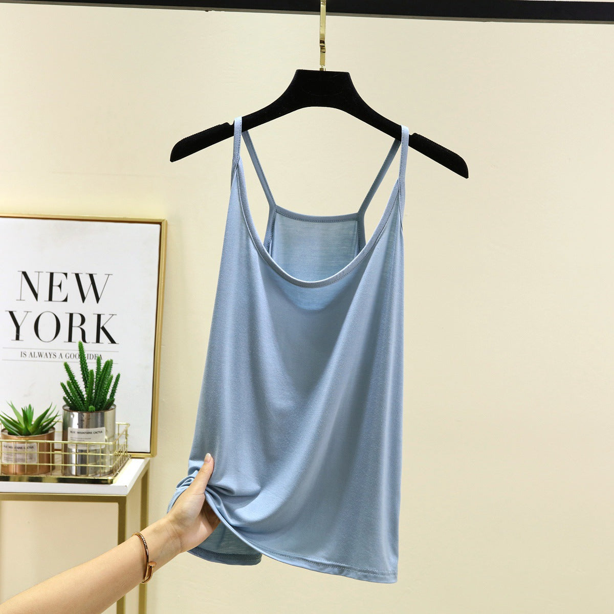 A thin halter top base layer