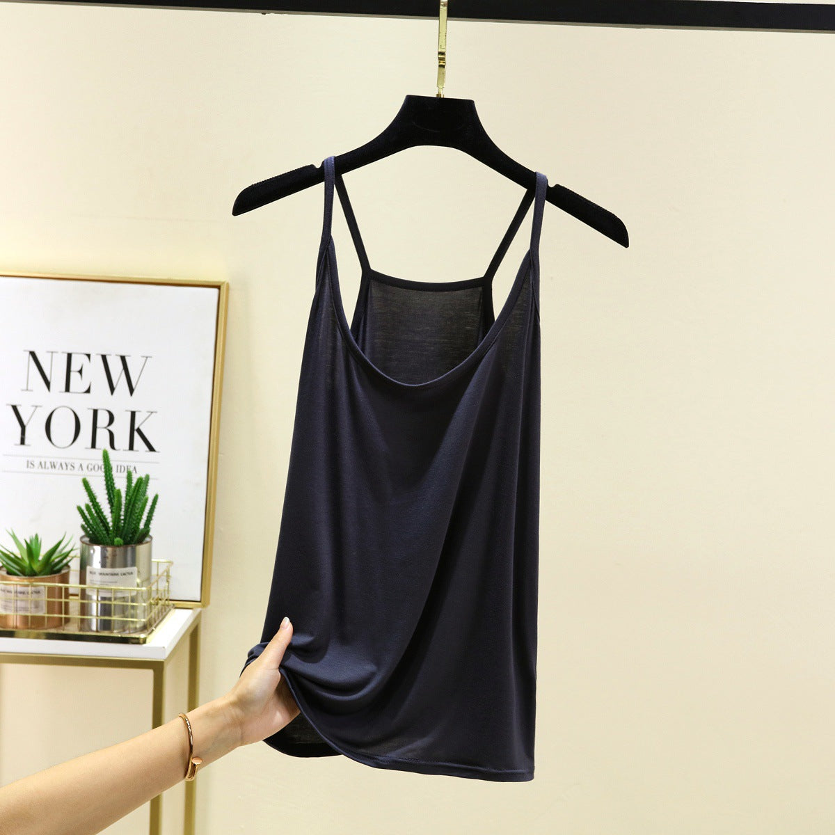 A thin halter top base layer