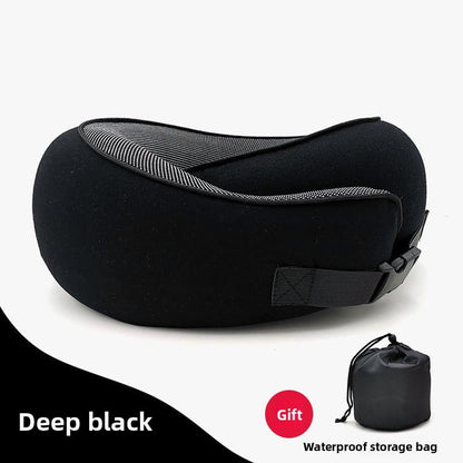 A U-shaped neck guard pillow that can be stored