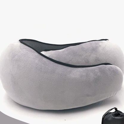 A U-shaped neck guard pillow that can be stored