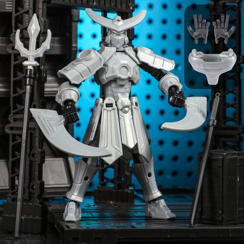 A versatile mecha doll assembly toy