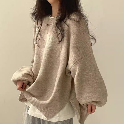 A versatile solid-colored sweater