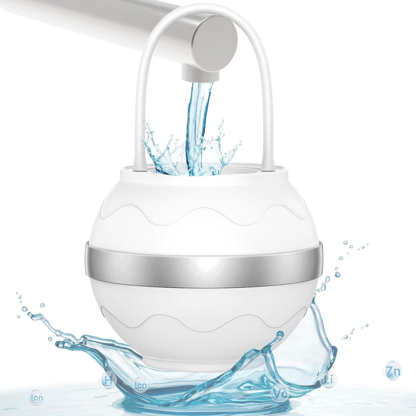 A wall-mounted shower and water purifier for bathing without installation