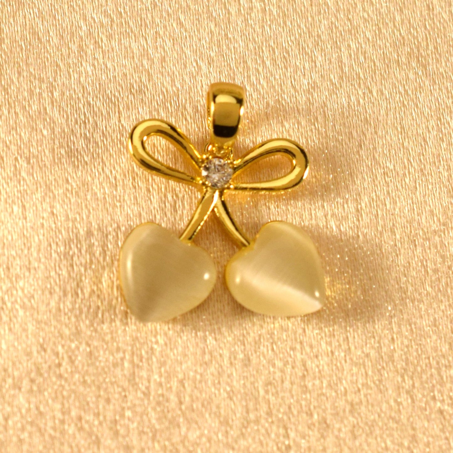 Cherry And Grape Charm Pendant Heart Design Perfect Gifts
